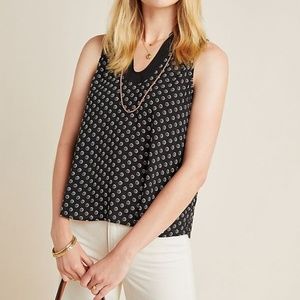 Maeve Melange Sleeveless Top Anthropologie Black